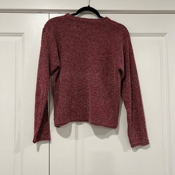 Columbia Women's Red/Maroon Crewneck Long Sleeve‎ Sweater Size Medium - Picture 5 of 8